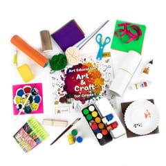 Sparklebox 6 In 1 DIY Art and Craft Fun Learning Educational Kit & Book for Kids (Grade 5) | Volume 1 | Age 10 Years and Above|Perfect Art and Craft Learning Activities | Drawing, Paining, Music and Theatre |Includes Paper Crafts, Child-Safe Scissor and Glue | Gift for Boys & Girls