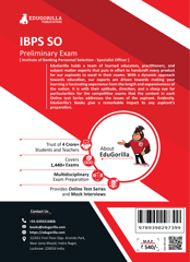 IBPS SO (Specialist Officers) Prelims Exam 2023 (English Edition) - 10 Full Length Mock Tests (1500 Solved Questions) with Free Access to Online Tests